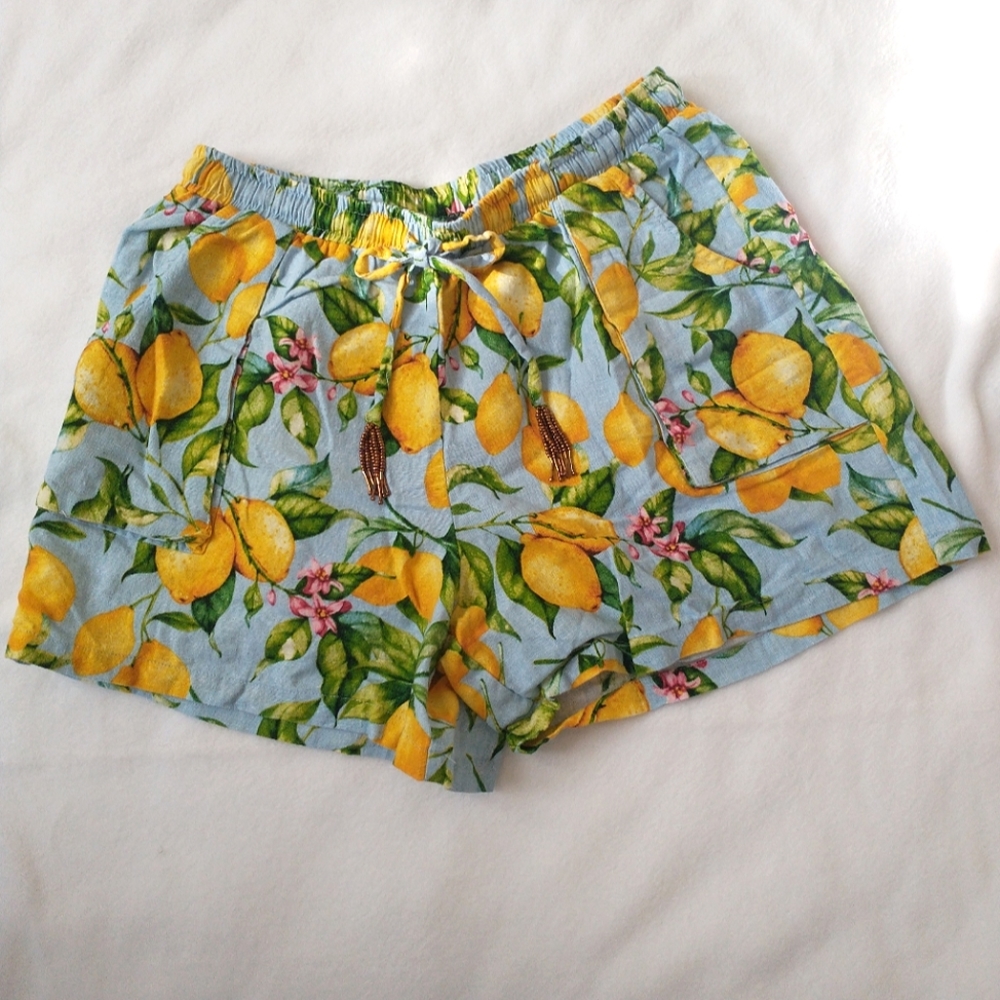 For Cynthia Lemon Shorts Medium